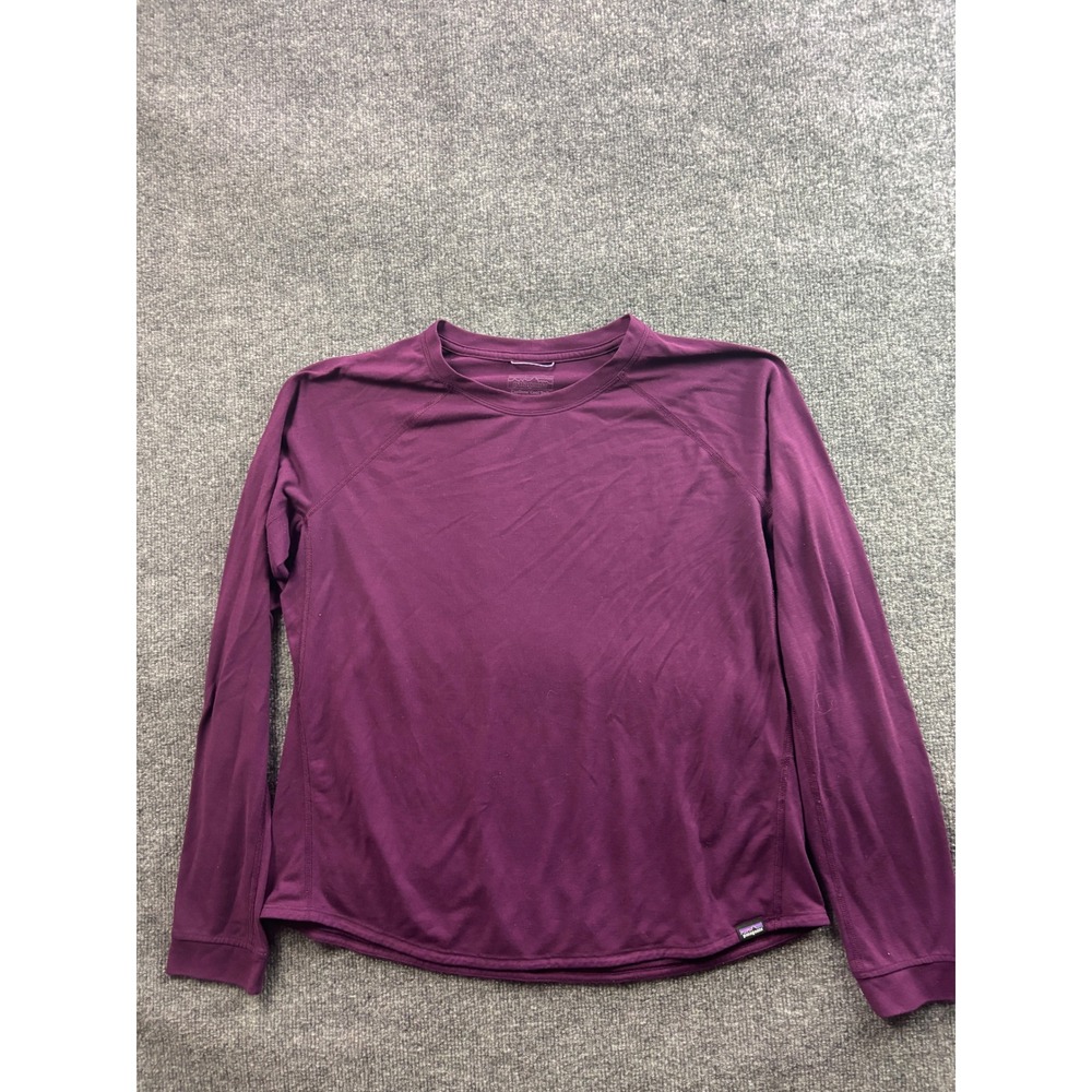 Patagonia Capilene Cool Trail Women Large Purple Long Sleeve Active Shirt